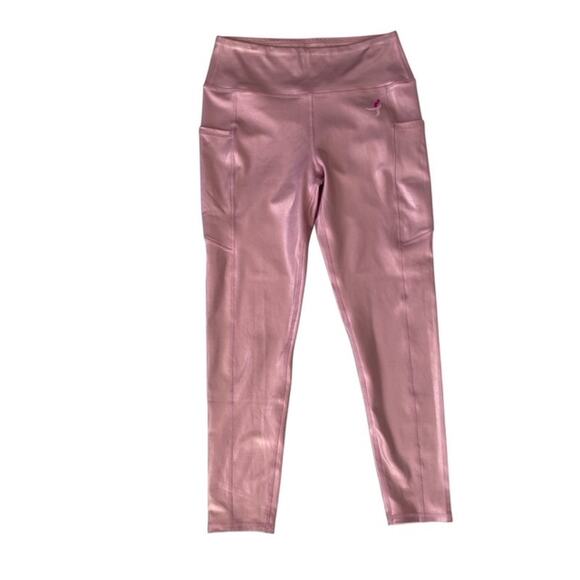 Susan G. Komen Sparkly Pink Leggings with Pockets - XL - Picture 1 of 5